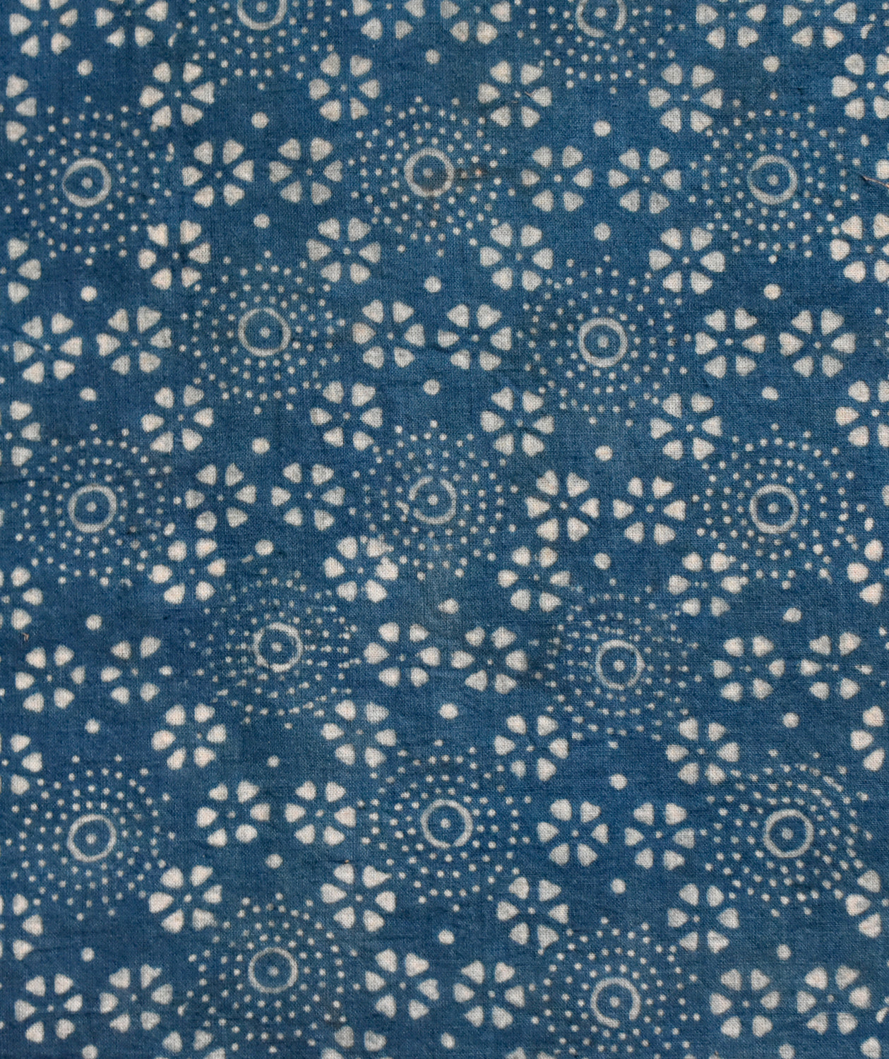 Ajrakh cotton hand block printed saree