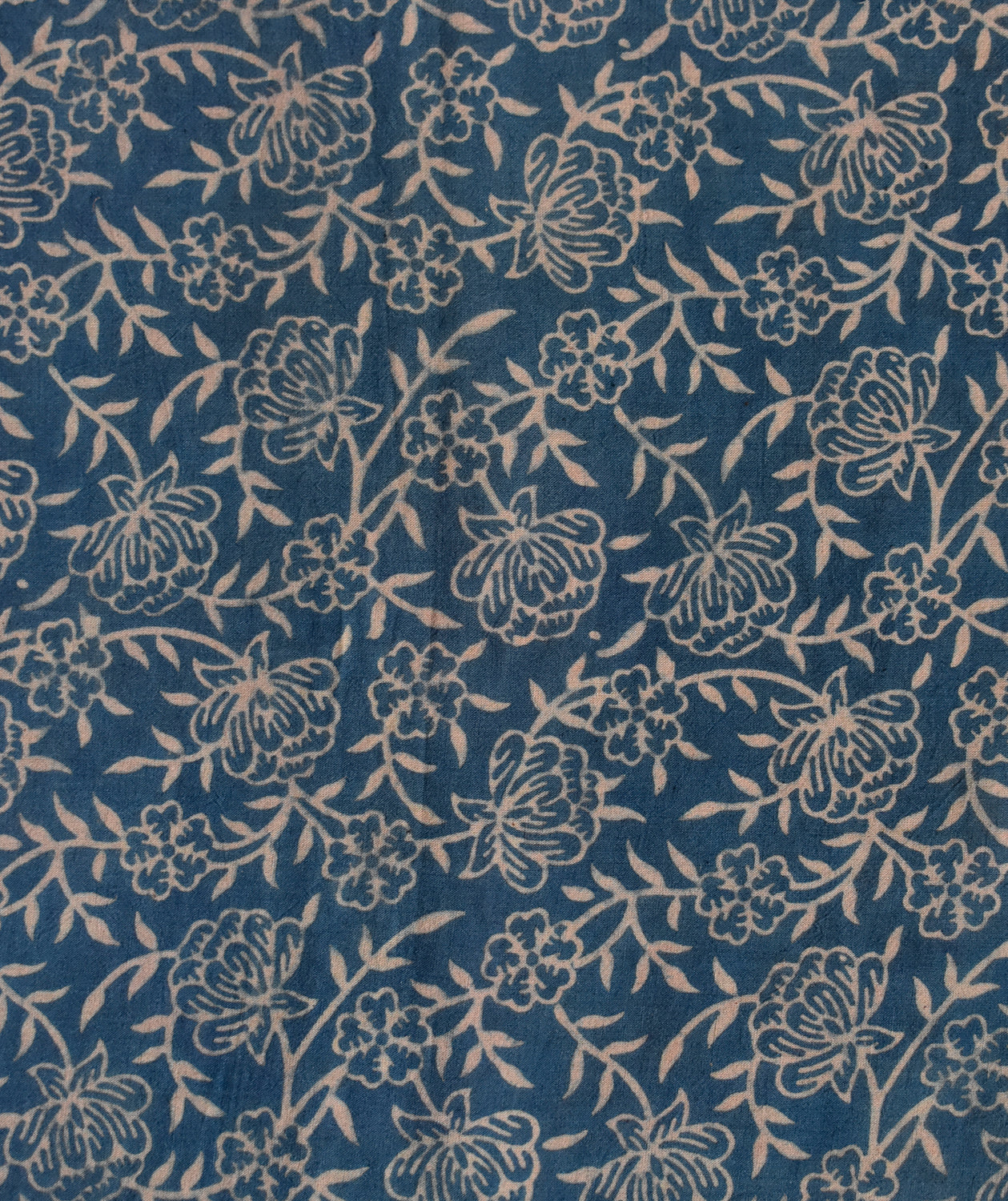 Ajrakh cotton hand block printed saree