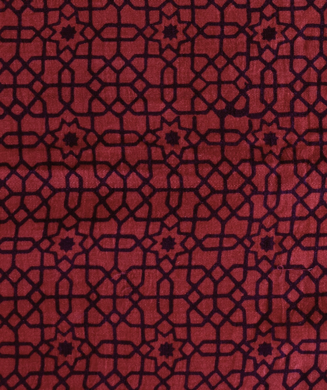Ajrakh modal silk hand block printed saree