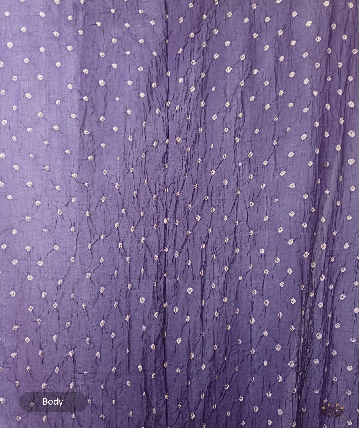 Ajrakh cotton bandhani hand block printed saree