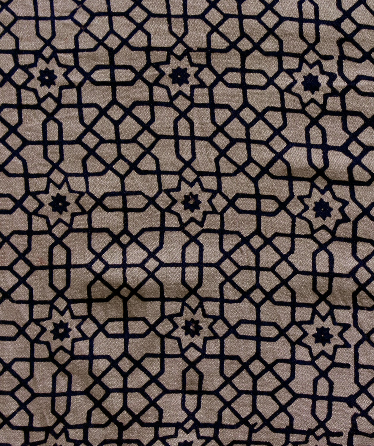 Ajrakh modal hand block printed saree