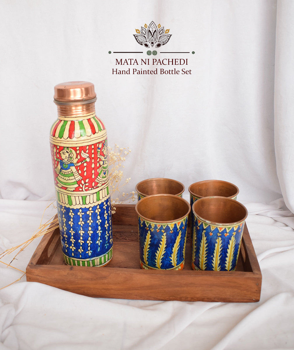 MATA NI PACHEDI HAND PAINTED BOTTLE