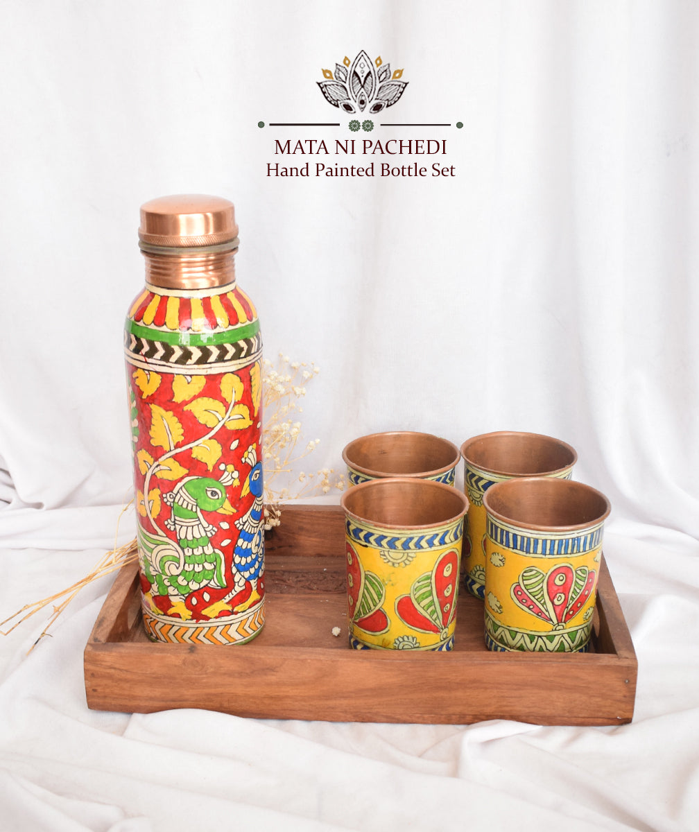 MATA NI PACHEDI HAND PAINTED BOTTLE