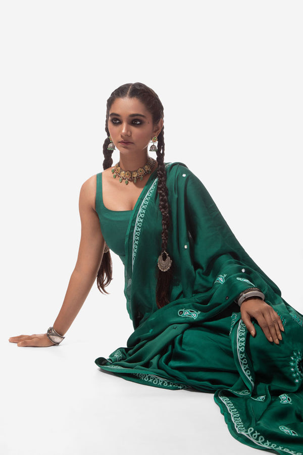 Rabari Embroidery Saree