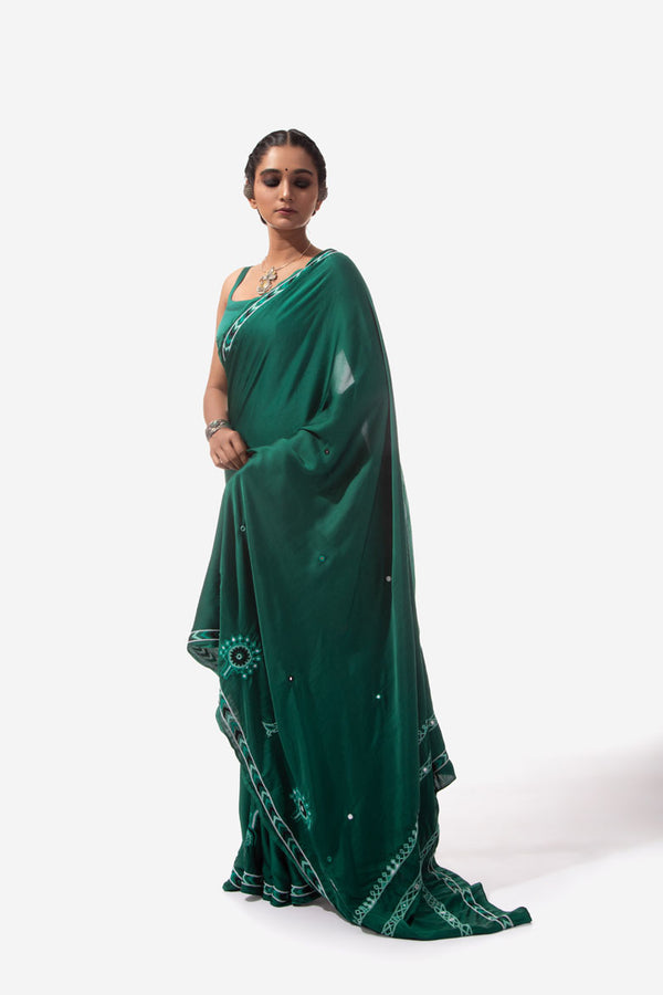 Rabari Embroidery Saree