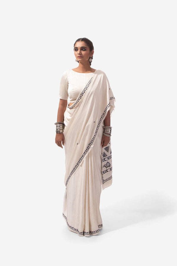 Rabari Embroidery Saree