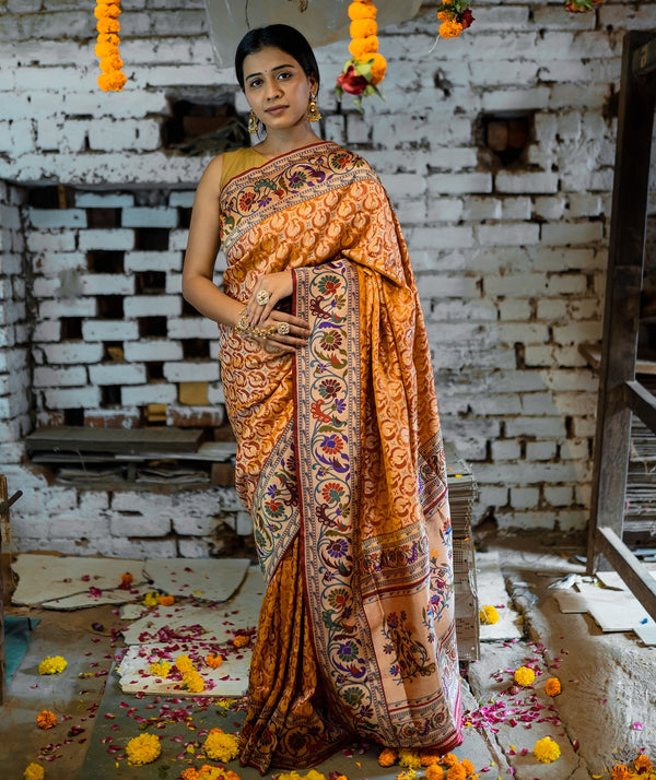 ASHAVALI BROCADE SILK SAREE