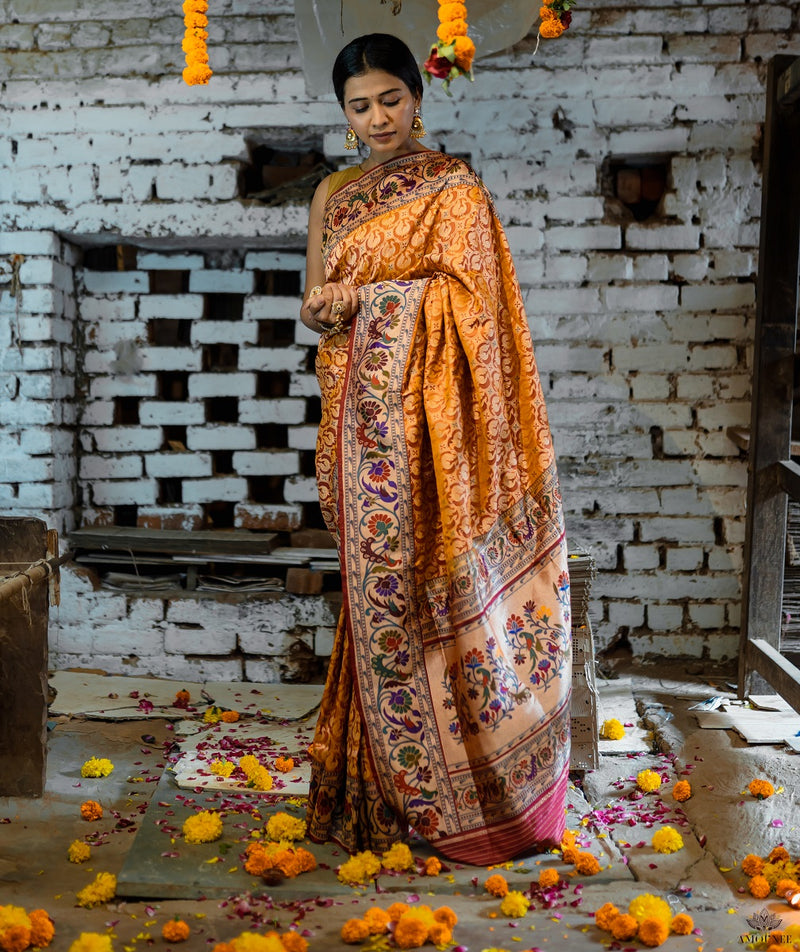 ASHAVALI BROCADE SILK SAREE