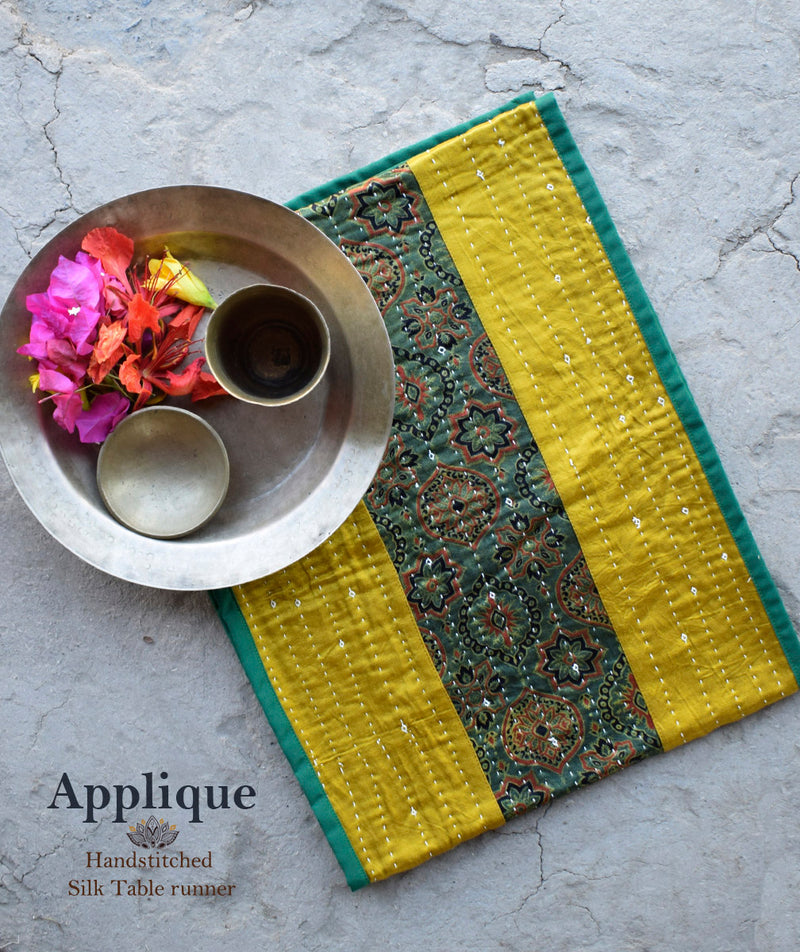 Applique Silk Table Runners