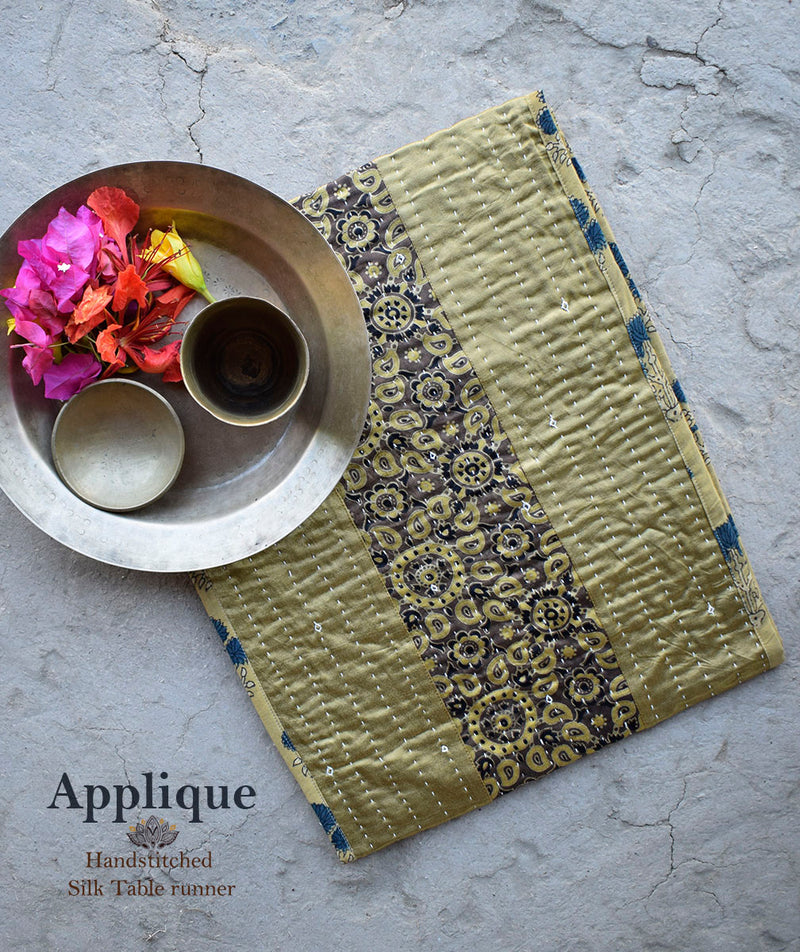 Applique Silk Table Runners