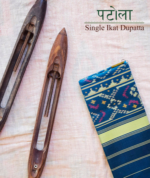 Single Ikat Patola Dupatta