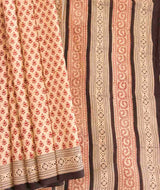 Cotton Bagru Handblock Parinted Saree