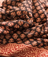 Cotton Bagru Handblock Printed Saree