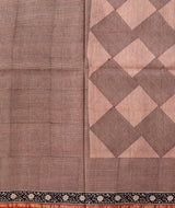 Bagru Handblock Printed Chanderi silk saree