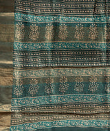 Bagru tussar silk saree