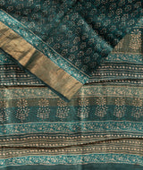 Bagru tussar silk saree