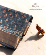 Bagru tussar silk saree