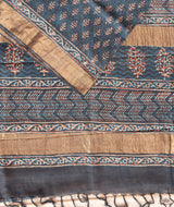 Bagru tussar silk saree