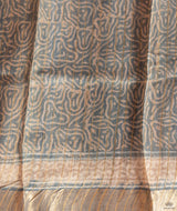 Bagru tussar silk saree