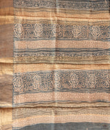 Bagru tussar silk saree