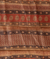 Bagru tussar silk saree