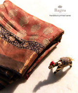 Bagru tussar silk saree