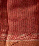 Bagru tussar silk saree