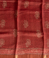 Bagru tussar silk saree