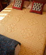 Applique King size Bed Cover