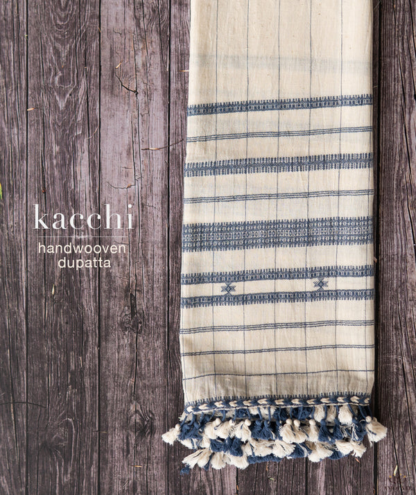 KACCHI  COTTON HANDWOVEN DUPATTA