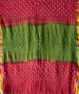 Bandhani Cotton Suit Piece