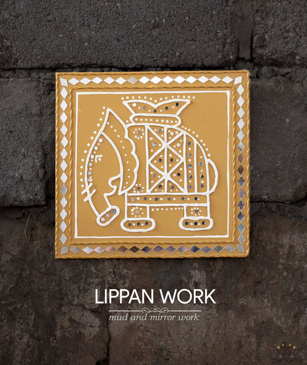 Mud and mirror work (Lipan work)