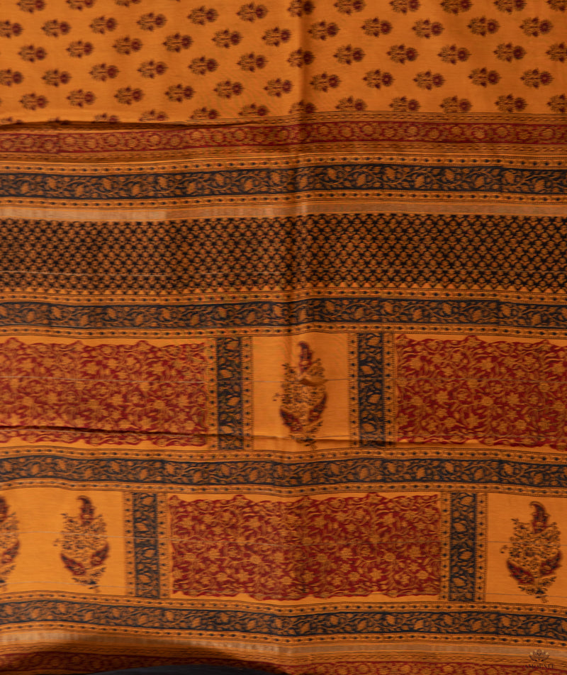 Chanderi Bagru Handblock Printed Saree