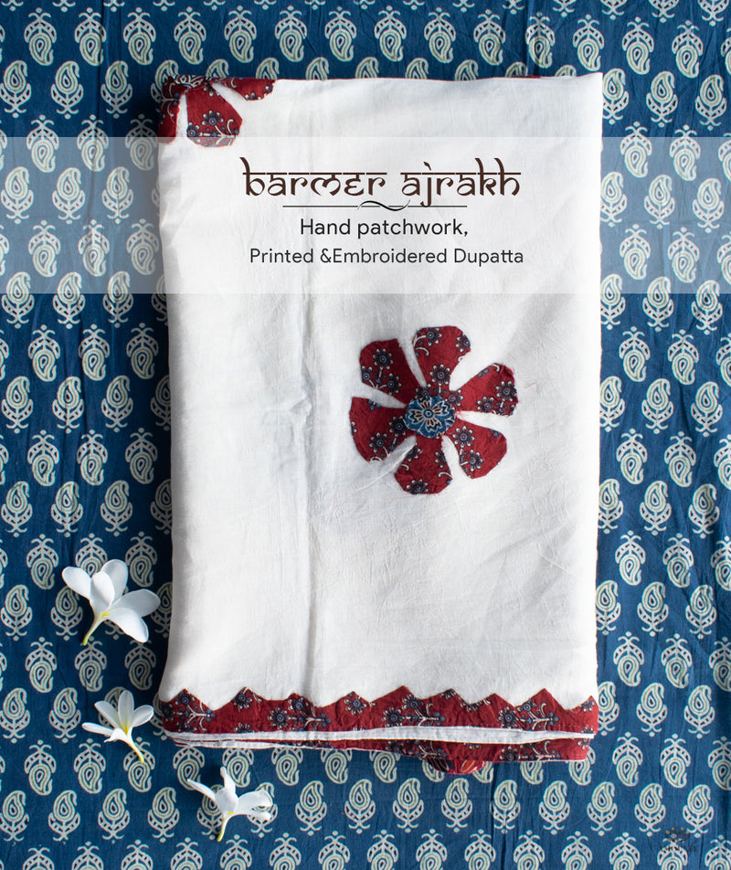 Barmer Applique Dupatta