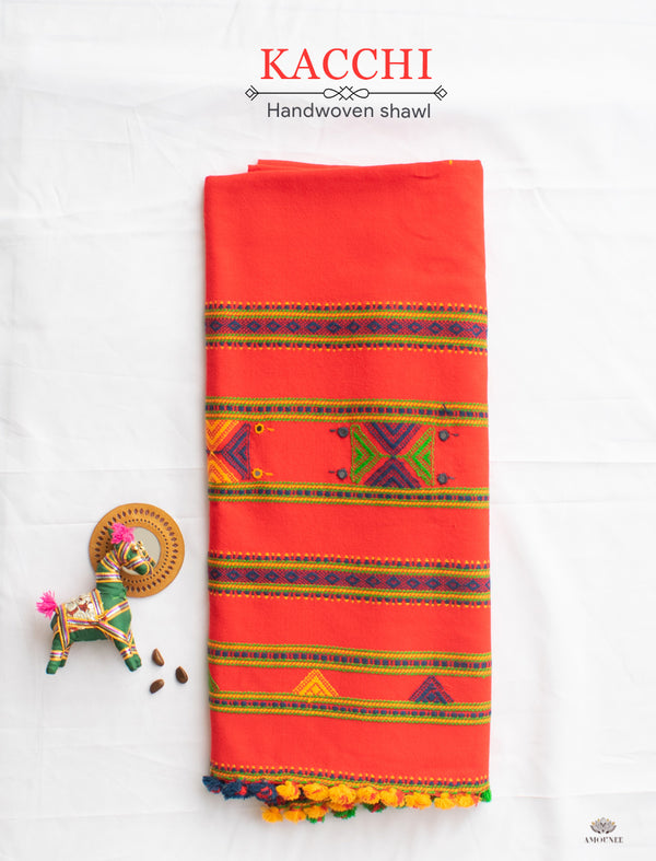 KACCHI HAND WOVEN WOOLEN SHAWLS