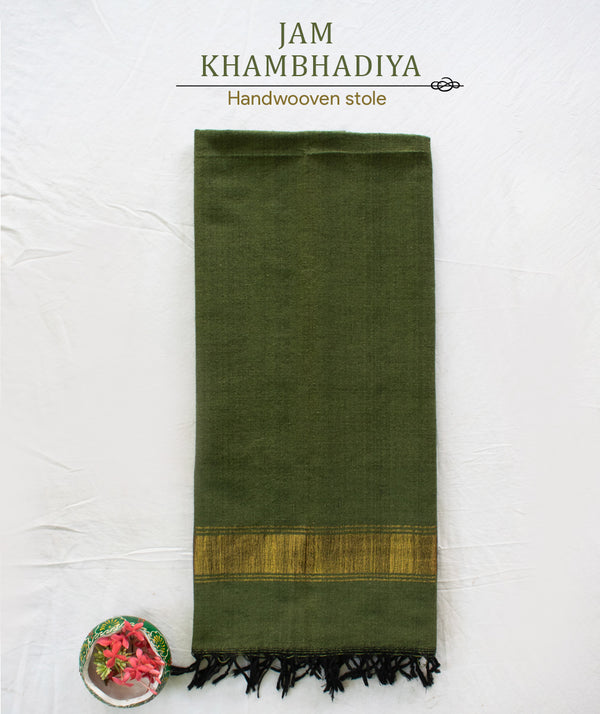 JAM KHAMBALIYA HANDWOVEN STOLE