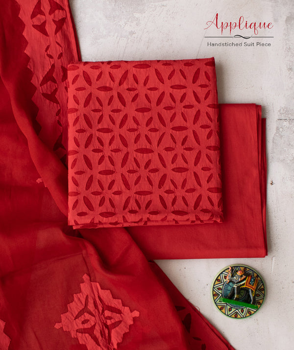 APPLIQUE COTTON SUITS