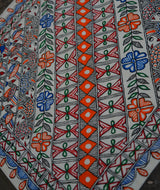 Madhubani Hand Painted Cushion Cover