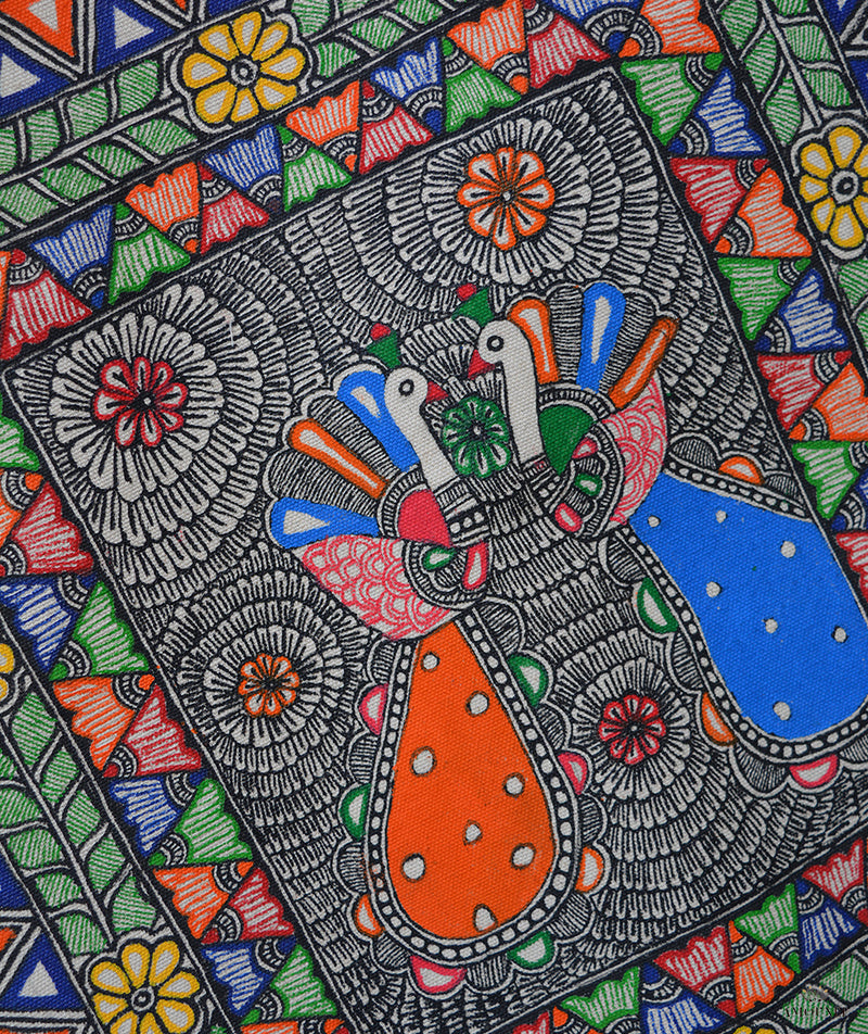 Madhubani Hand Painted Tote Bag