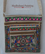 Madhubani Hand Painted Sling Bag