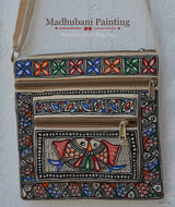 Madhubani Hand Painted Sling Bag