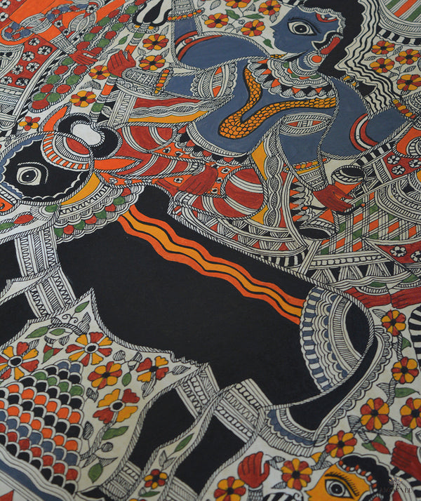 Madhubani Hand Painting: Shiv Vivah