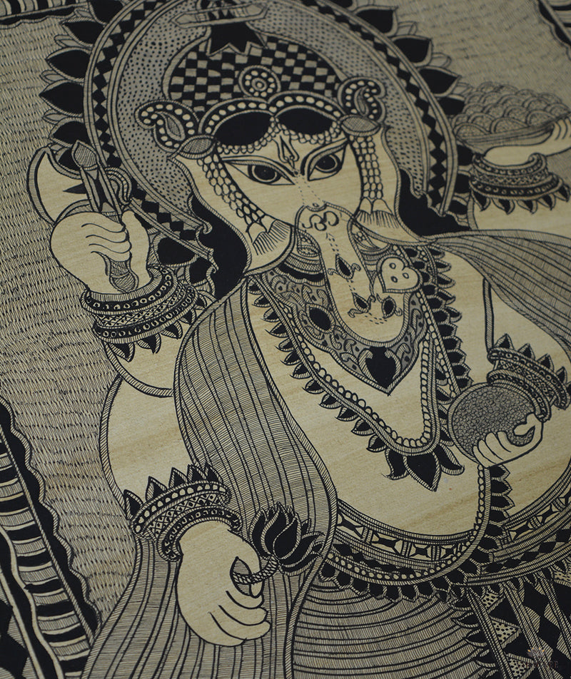 Madhubani Hand Painting: Lord Ganesha