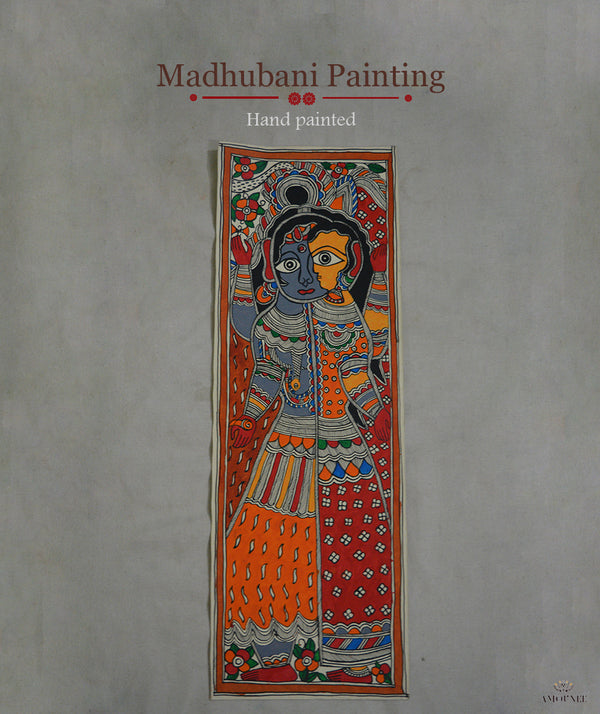 Madhubani Hand Painting: Shiv Parvati