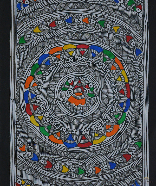 Madhubani Hand Painting: Dancing Queen