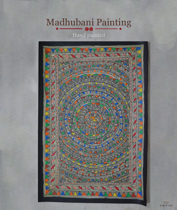 Madhubani Hand Painting: Radha Salhesh