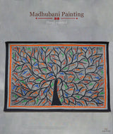 Madhubani Hand Painting: Tree of Life with birds