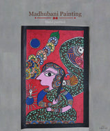 Madhubani Hand Painting: Dancing Queen