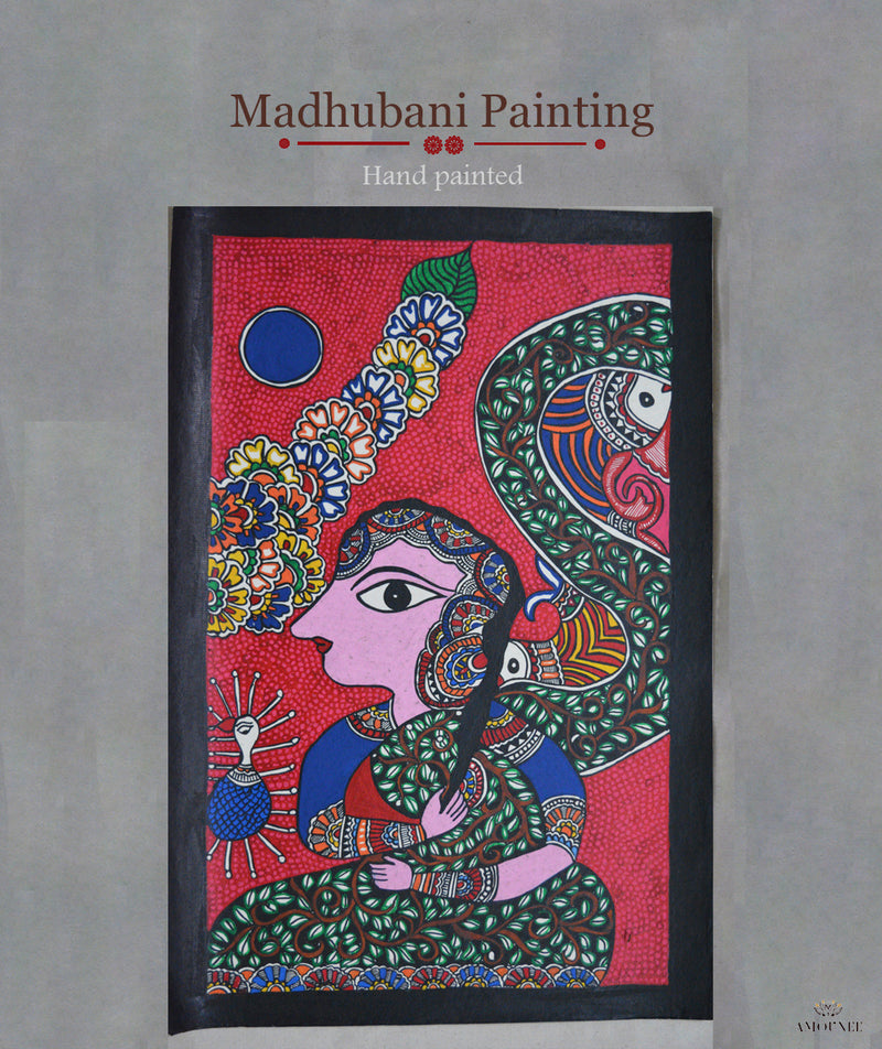 Madhubani Hand Painting: Dancing Queen