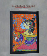 Madhubani Hand Painting: Shiva Parvati